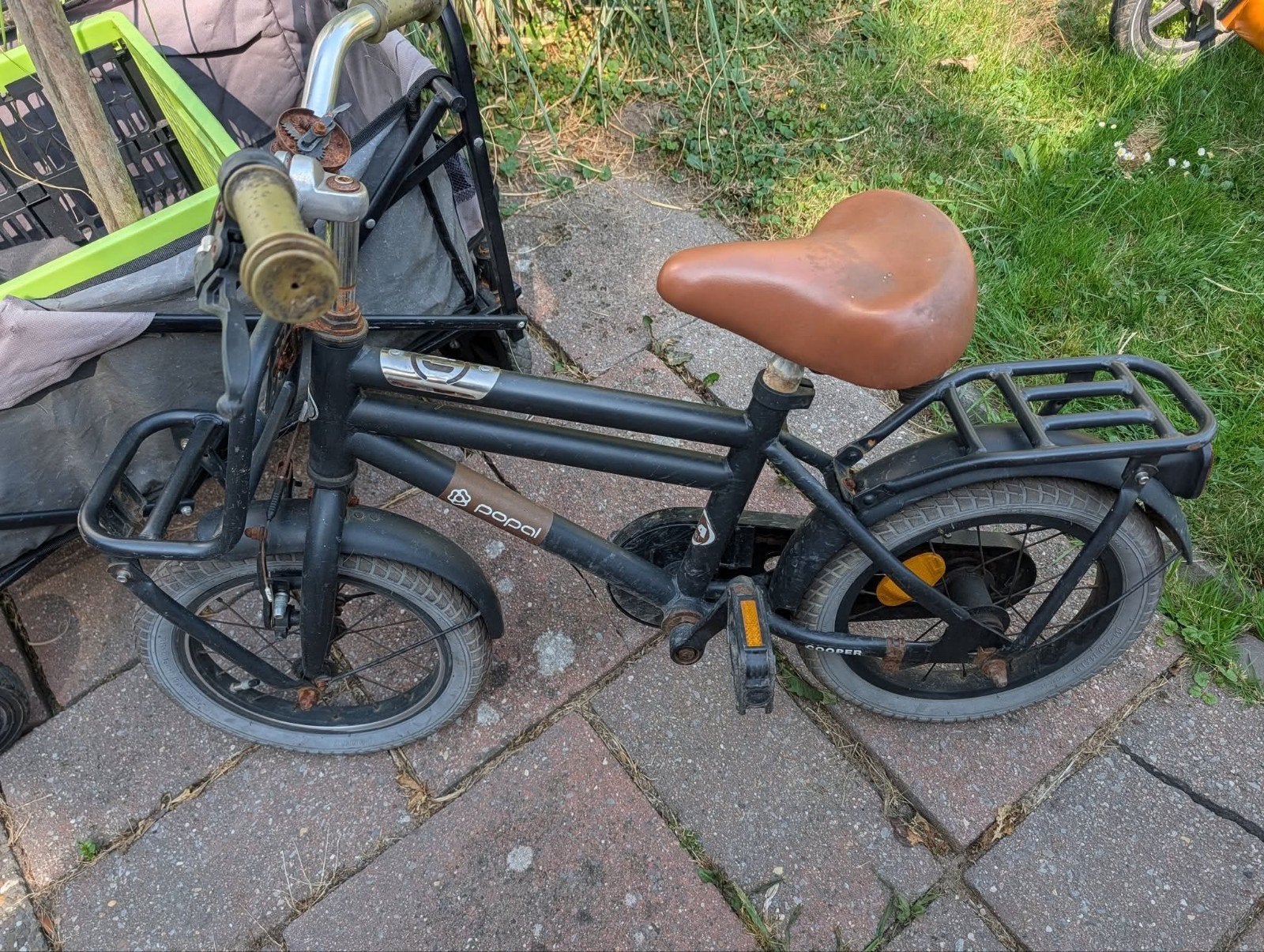 Popal jongensfiets 14 inch, Fietsen en Brommers, Fietsen | Heren | Herenfietsen, Overige merken, Terugtraprem, Gebruikt, Minder dan 49 cm