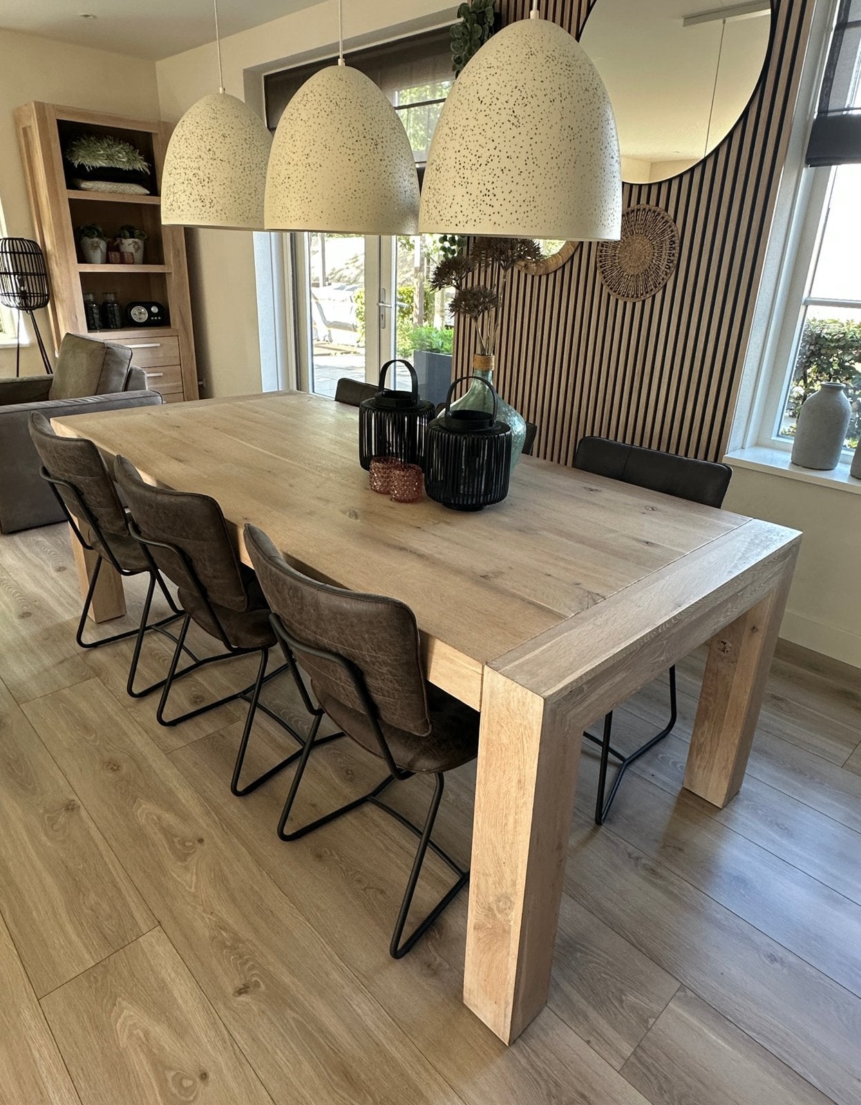 Eettafel Lucano, Huis en Inrichting, Ophalen, 200 cm of meer, 50 tot 100 cm, Zo goed als nieuw