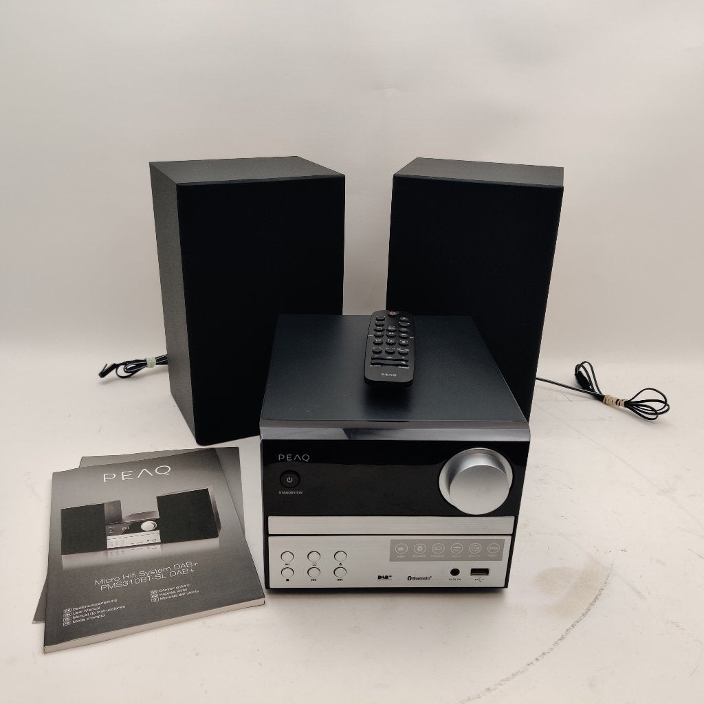 Peaq Dab+ Micro hifi systeem met BT en CD Speler  €39.99, Overige merken, P, P, P