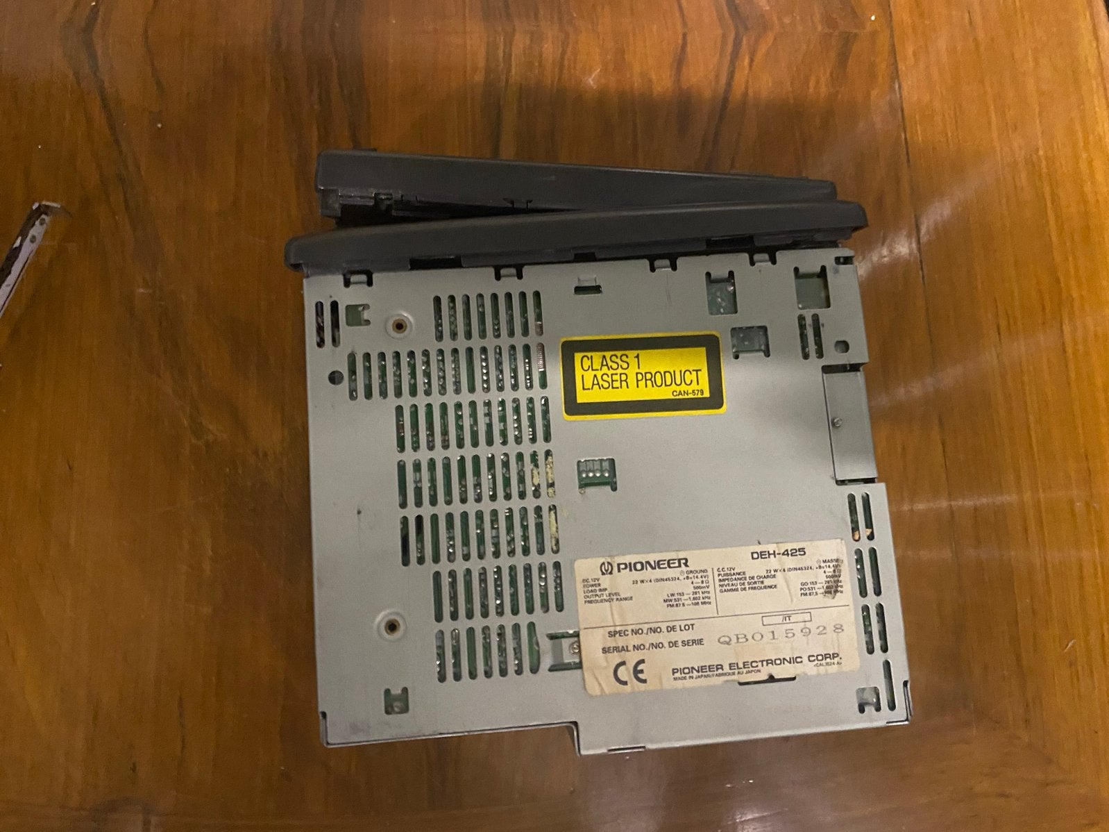 Pioneer DEH-425 autoradio met CD-speler, Ophalen, Gebruikt