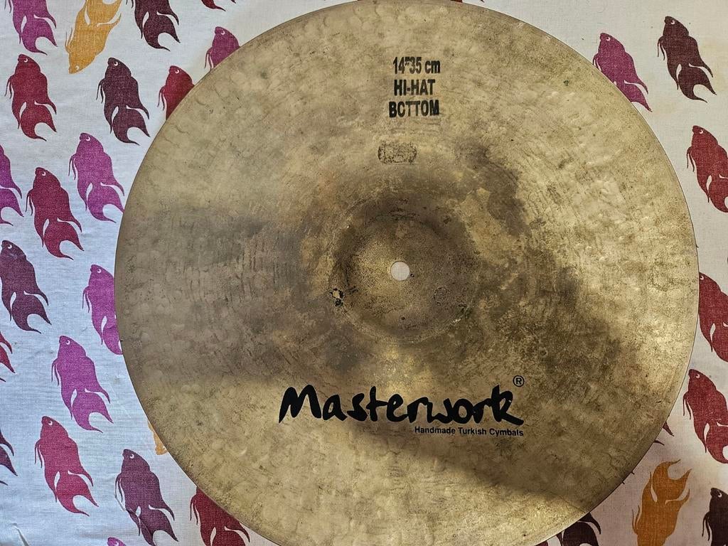 Masterwork Fusion 14 inch hihat bottom - Top model, Ophalen of Verzenden, Gebruikt, Melodische percussie