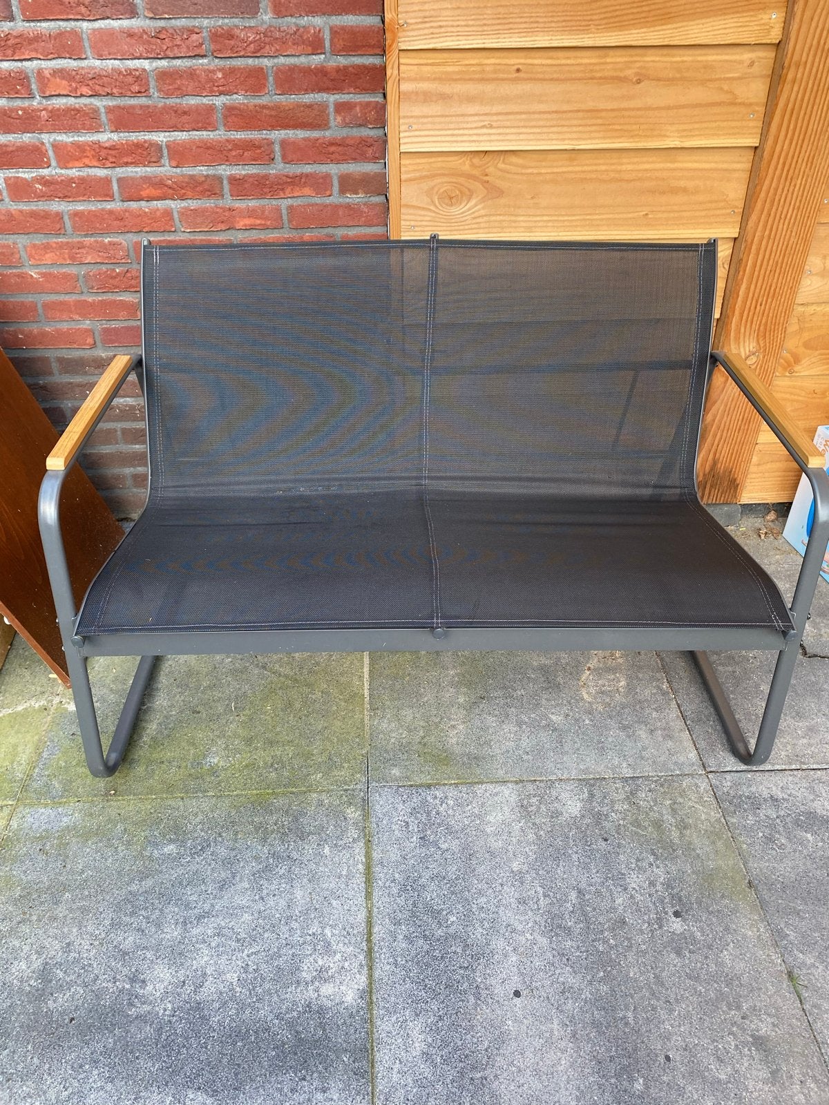 Tuinbankje in nette staat, Ophalen, Gebruikt, Metaal