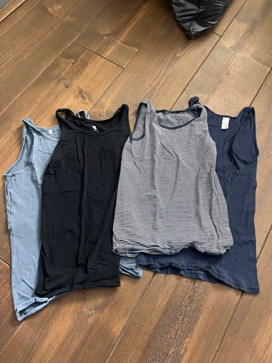Set van 4 HEMA hemdjes maat 158/164 jongen, Ophalen of Verzenden, Gebruikt, Jongen, Nacht- of Onderkleding