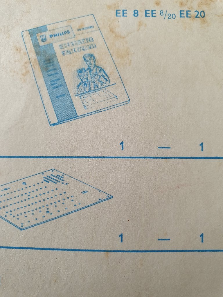 Philips  EE 20  Electronica Basis Kaarten uit een EE doos, Ophalen of Verzenden, Gebruikt