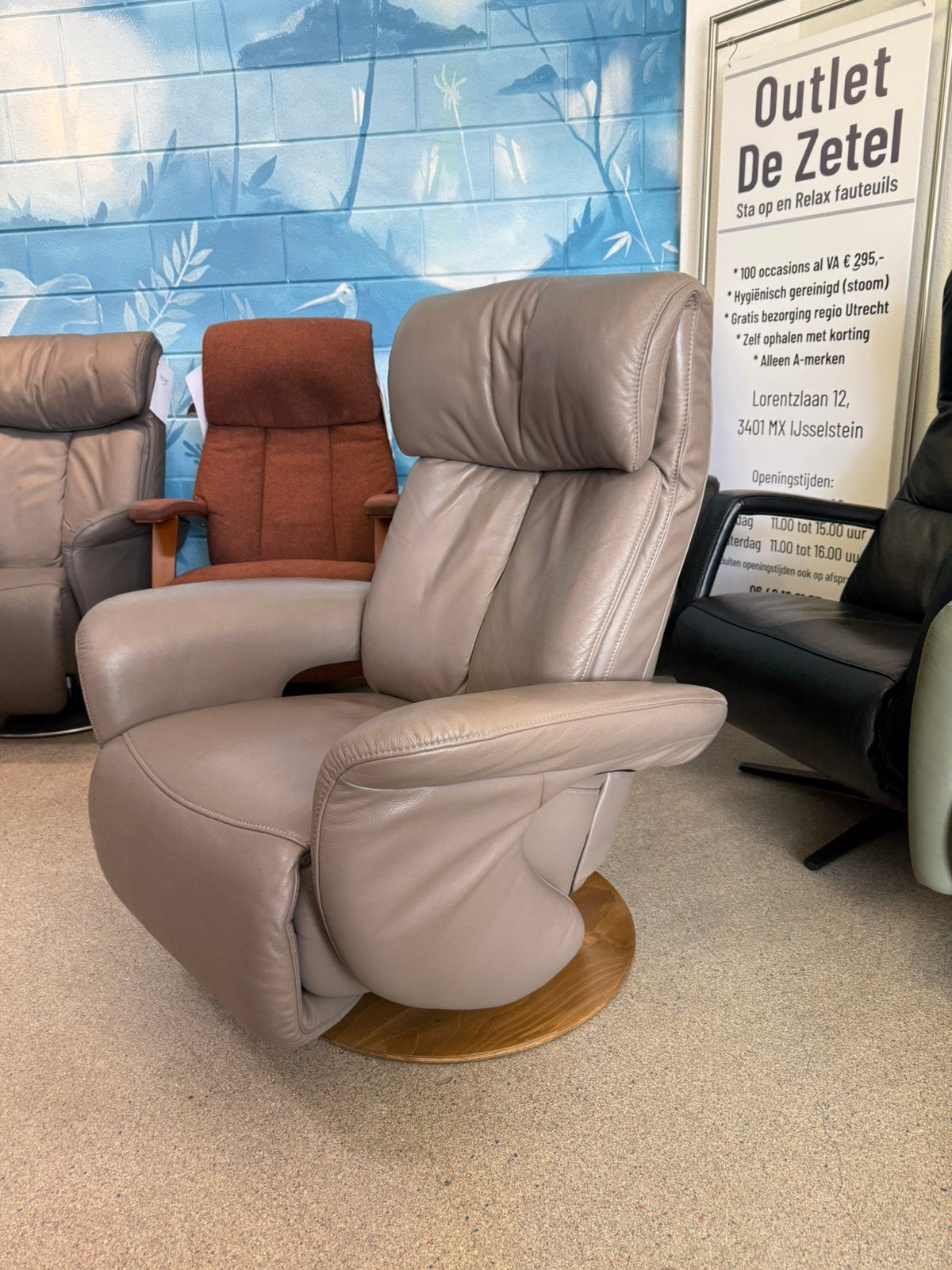 Meubelzorg relaxfauteuil relax stoel gratis bezorging, Huis en Inrichting, Fauteuils, Zo goed als nieuw, Leer, Ophalen of Verzenden