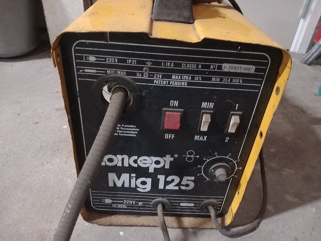 Concept Mig 125 lasapparaat, Ophalen, Gebruikt, Minder dan 150 ampère, Co2