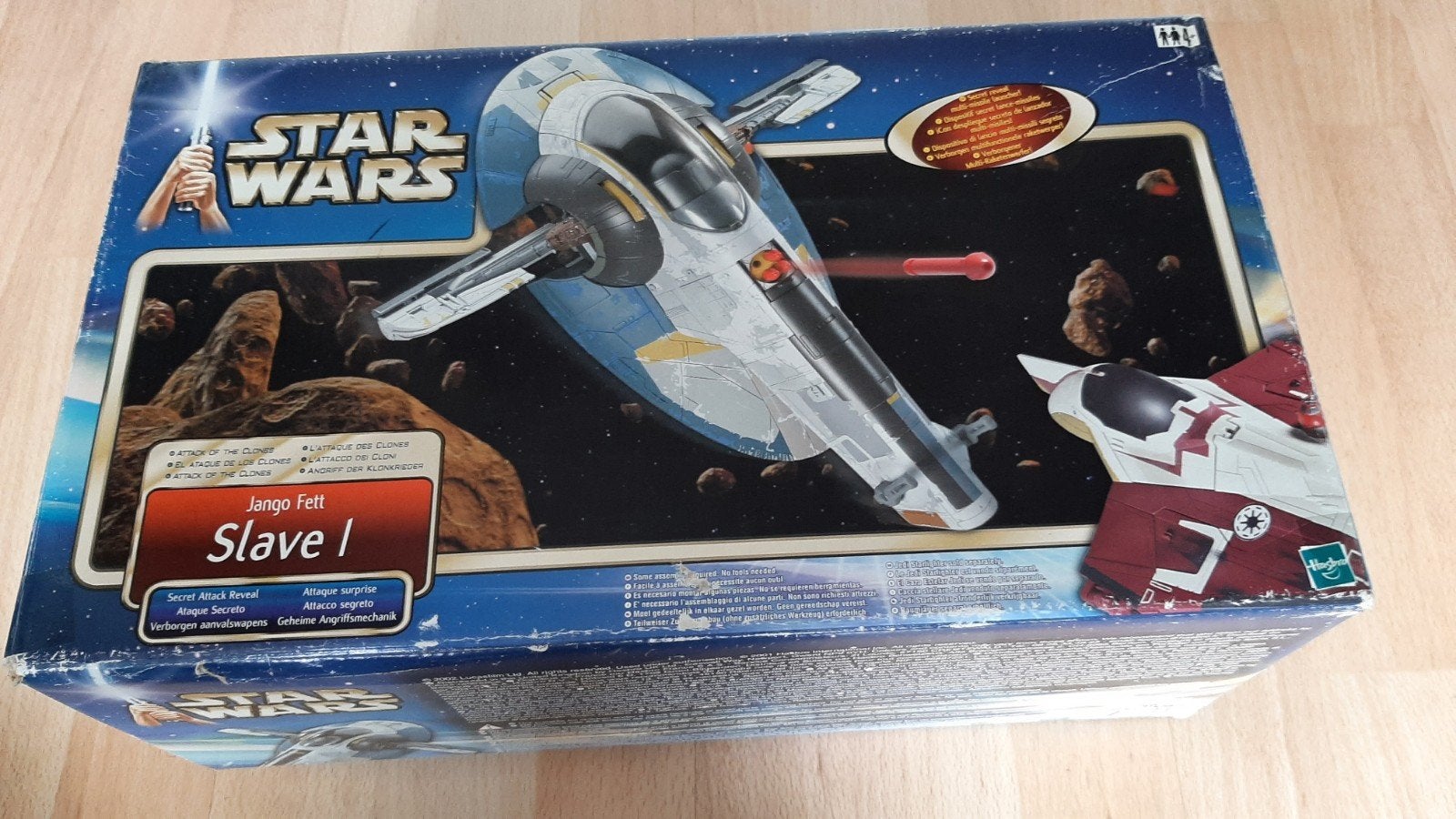 Star Wars Jango Fett Slave I ruimteschip - Hasbro, Ophalen of Verzenden, Gebruikt