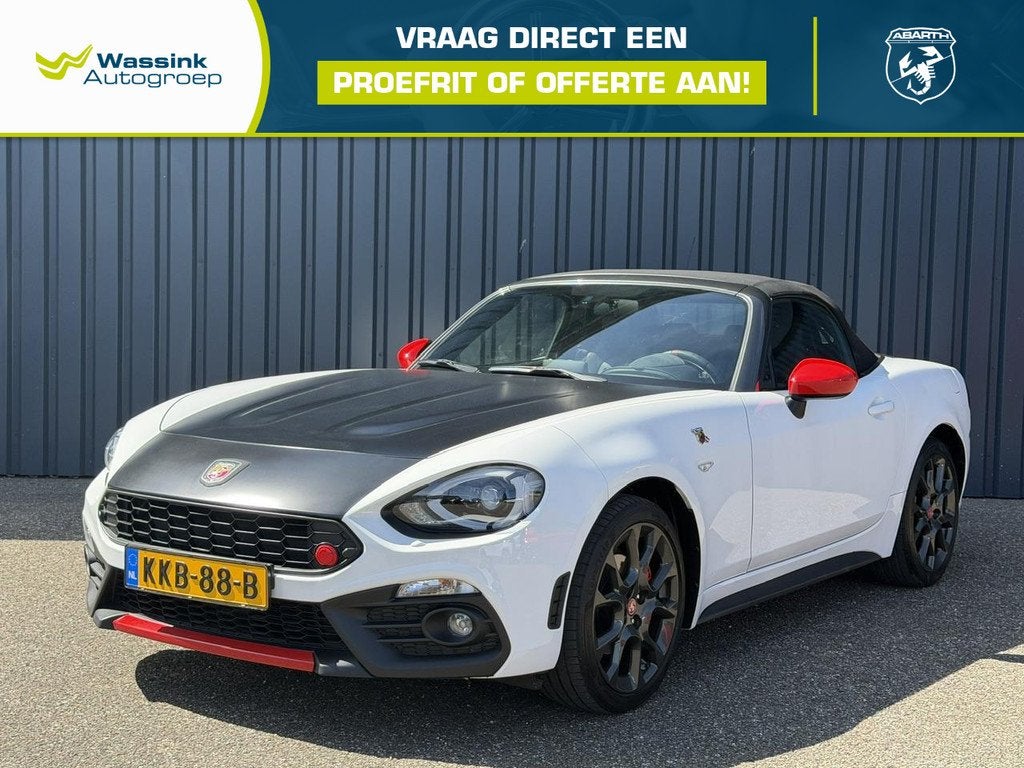 Fiat Abarth 124 Spider 1.4 MultiAir Turbo Automaat | Lederen, Auto's, Automaat, Gebruikt, 4 cilinders, Cabriolet