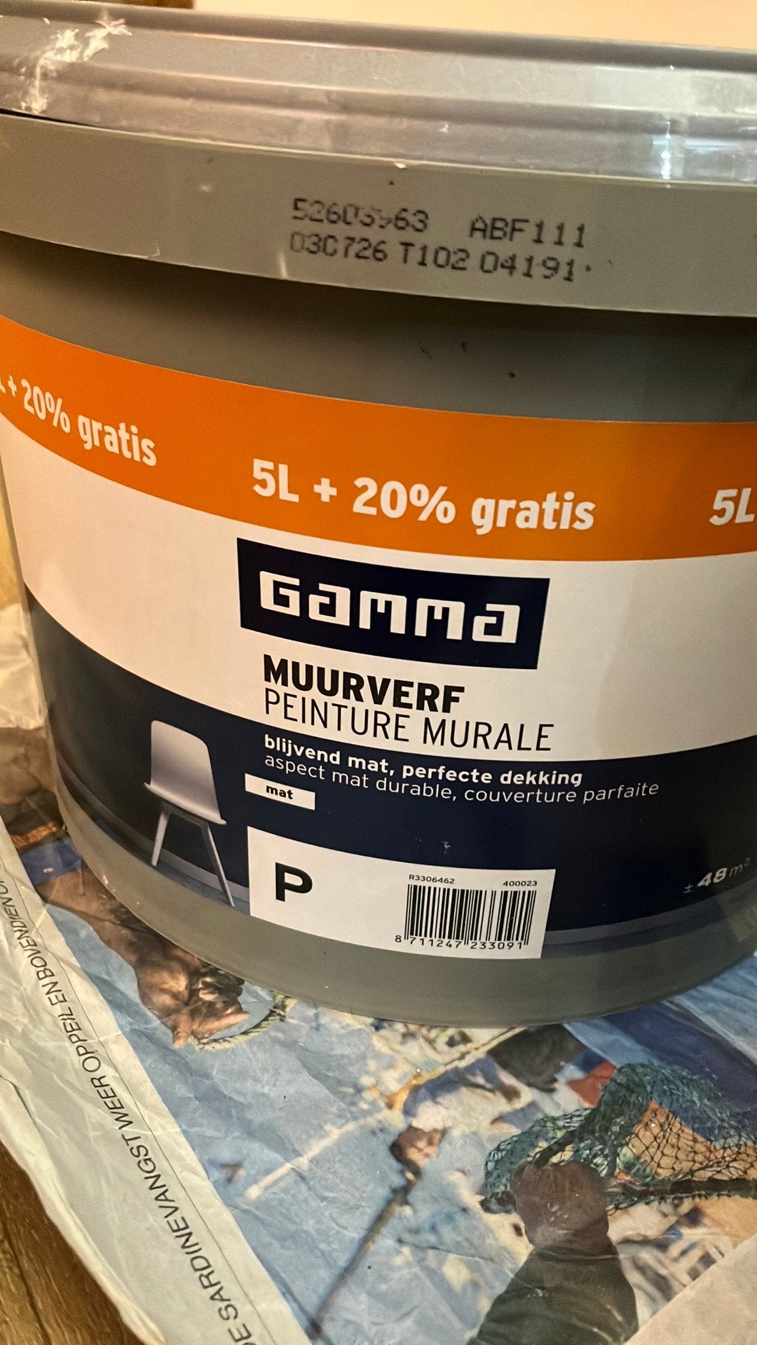 Muurverf kleur Country Linen Gamma 5 liter, Ophalen, Overige kleuren, 5 tot 10 liter, Verf