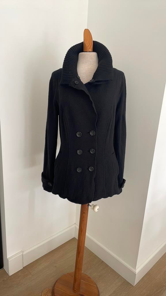 Wollen vest/jasje van Marc Cain, mt 4, M/L, Kleding | Dames, Truien en Vesten, Verzenden, Gedragen, Maat 38/40 (M), Zwart