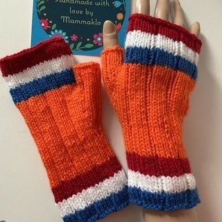 Handgebreide vingerloze handschoenen, Kleding | Dames, Maat 38/40 (M), Nieuw, Ophalen of Verzenden, Handgebreid