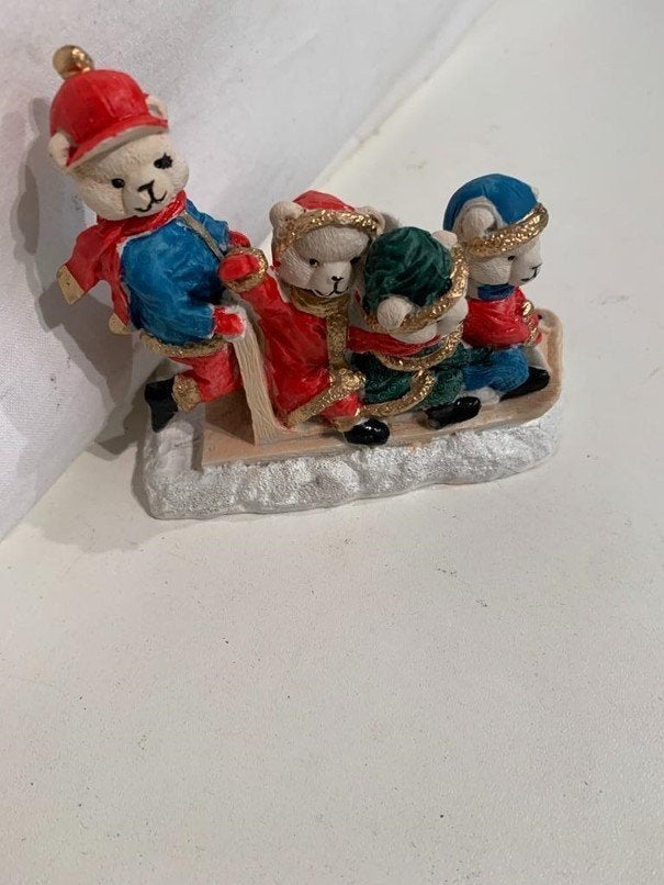 Kerstbeeldje 4 beertjes, Niet bekend, Niet bekend, Nieuw, Ophalen of Verzenden