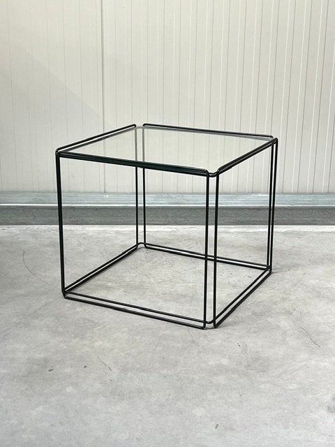 Max Sauze bijzettafel Isocele vintage design tafel zwart, Ophalen, Minder dan 45 cm, Minder dan 55 cm, Gebruikt