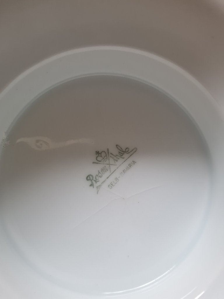 Oude schaal terrine op voet met leeuwenkoppen Rosenthal, Ophalen of Verzenden