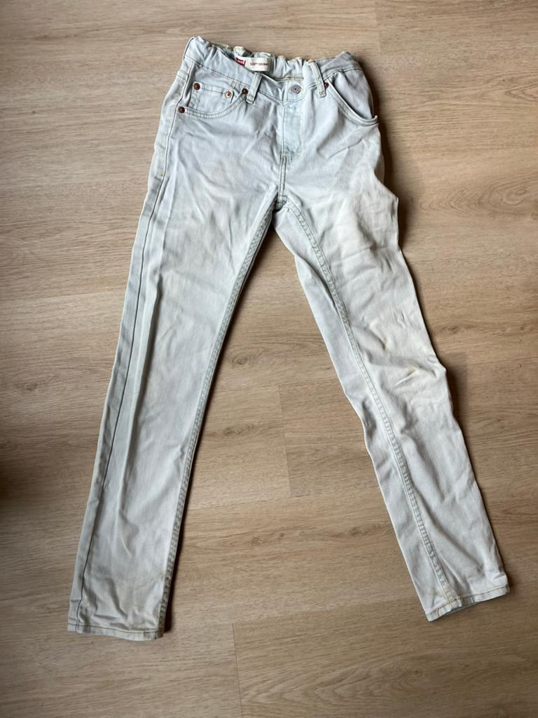 Levi's lichtblauwe skinny jeans - maat 12 jaar, Ophalen of Verzenden, Gebruikt, Jongen of Meisje, Broek