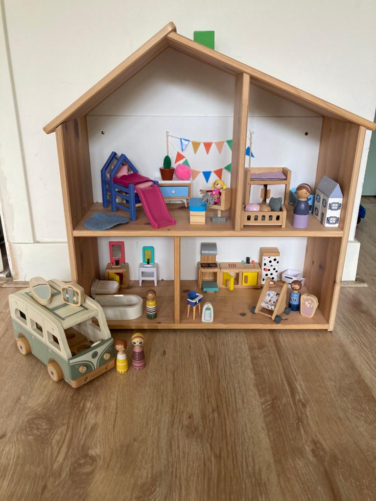Ikea poppenhuis met Little Dutch speelsets, Kinderen en Baby's, Speelgoed | Poppenhuizen, Ophalen, Gebruikt, Poppenhuis