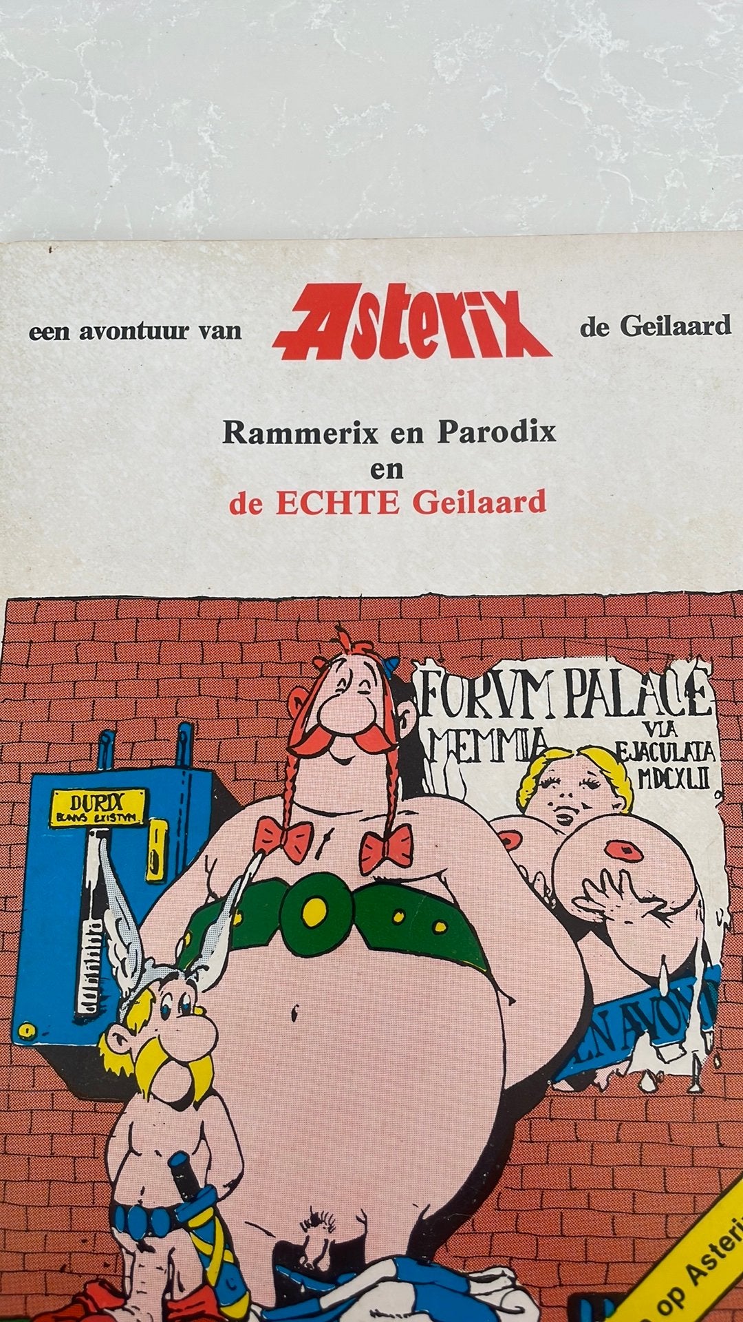 18+ : Strip, parodie “ een avontuur van Astrix de ……, Eén comic, Ophalen of Verzenden, Gelezen, Europa