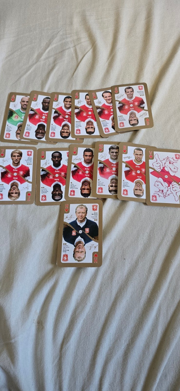 fc twente - Speelkaarten met spelers en coach 2013, Ophalen of Verzenden, Zo goed als nieuw, F.C. Twente, Overige typen