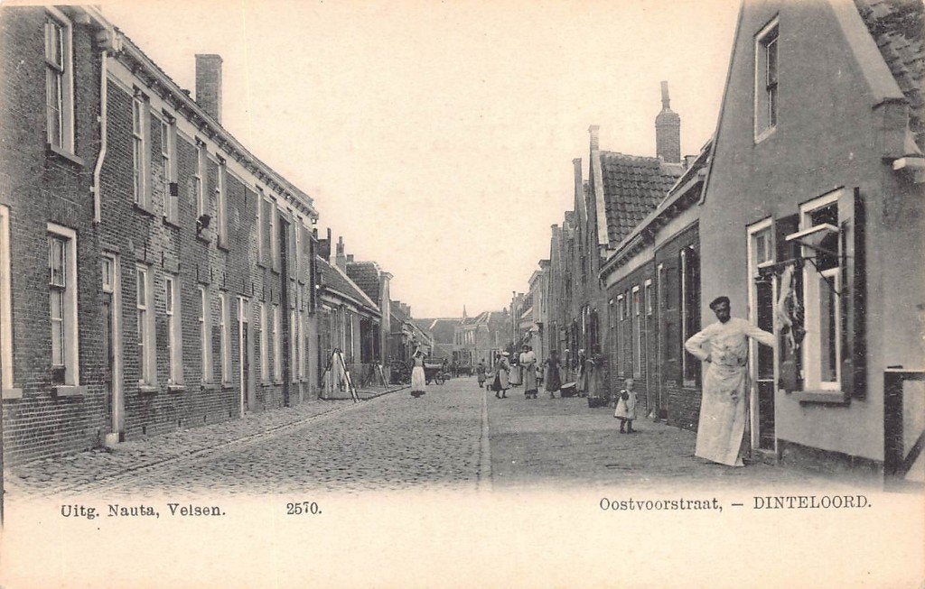 300 Dinteloord - Oostvoorstraat  Nauta 2570, Verzamelen, Ophalen of Verzenden, Voor 1920, Ongelopen, Noord-Brabant