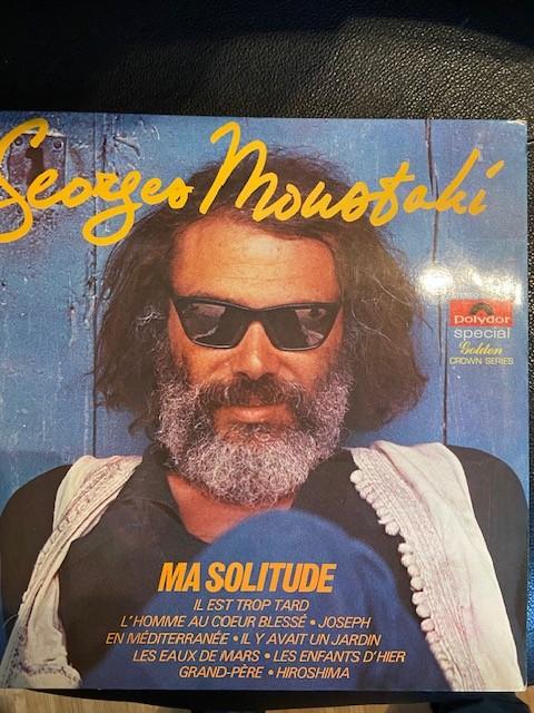 LP Georges Moustaki Ma Solitude, Cd's en Dvd's, Vinyl | Pop, Fotohoes, Ophalen of Verzenden, Zo goed als nieuw, 12 inch
