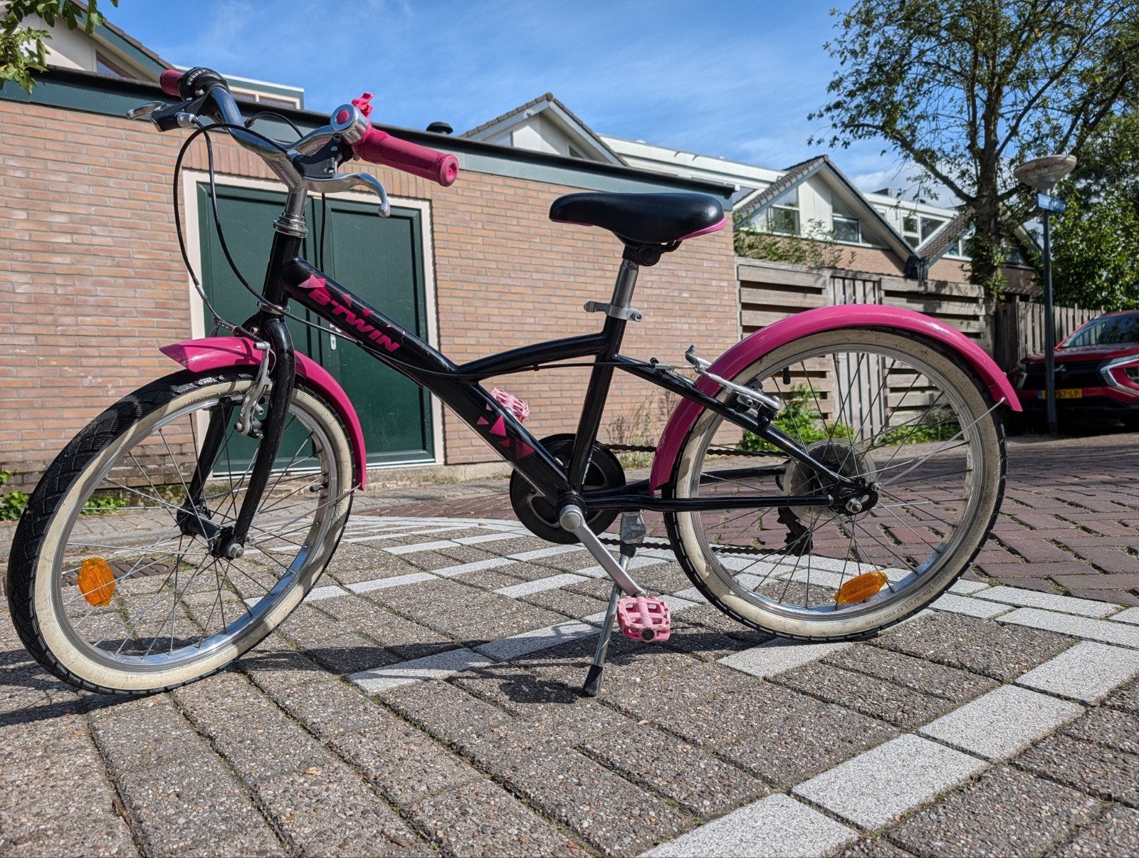 B'Twin fiets Original 20 inch 500 roze, perfect staat, Fietsen en Brommers, Ophalen, Zo goed als nieuw, B'Twin, Handrem