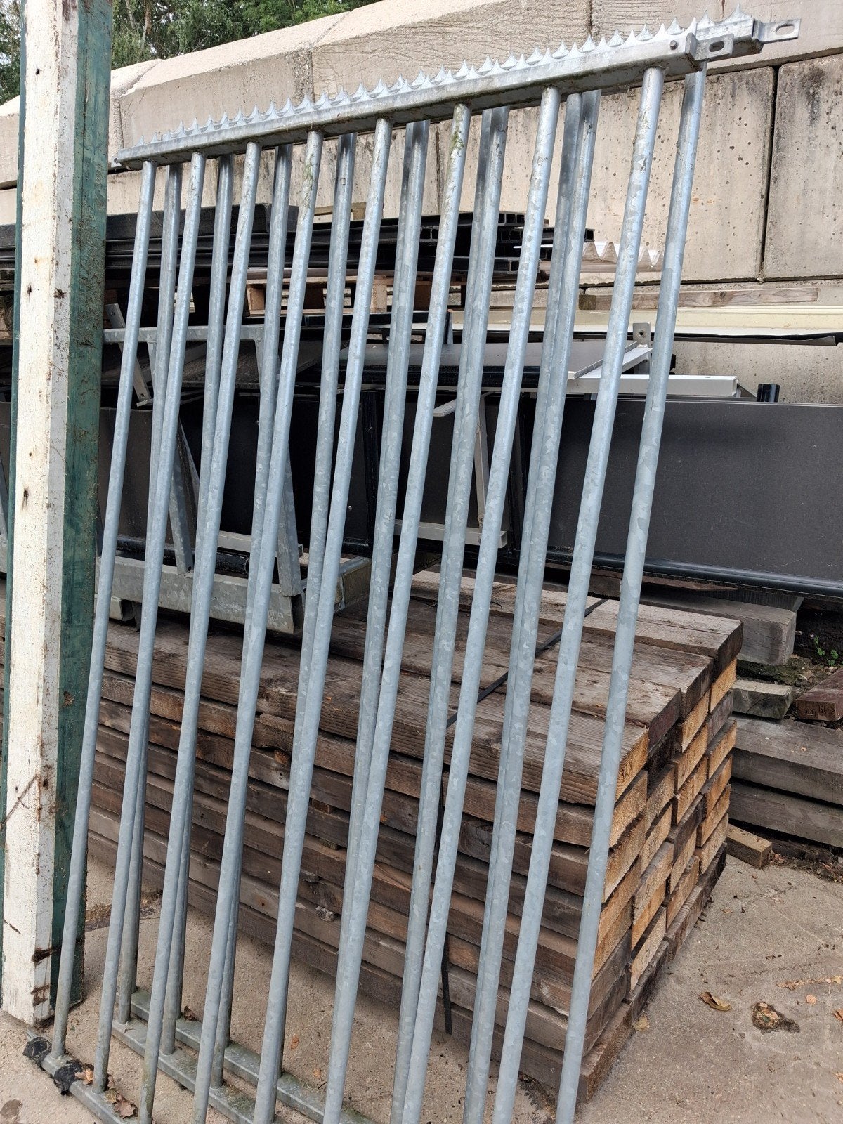 3x gegalvaniseerde hekken, Tuin en Terras, Tuinhekken en Hekwerk, Ophalen of Verzenden, IJzer