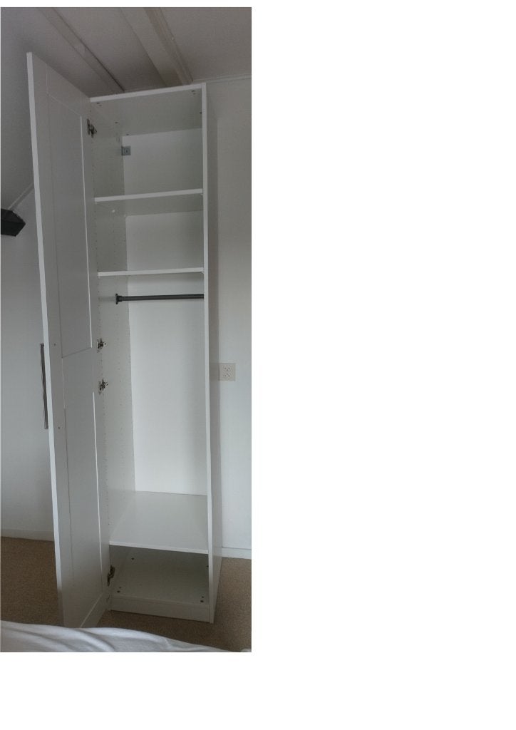 Witte Pax kledingkast Ikea, Ophalen, 200 cm of meer, Met plank(en), 50 tot 100 cm
