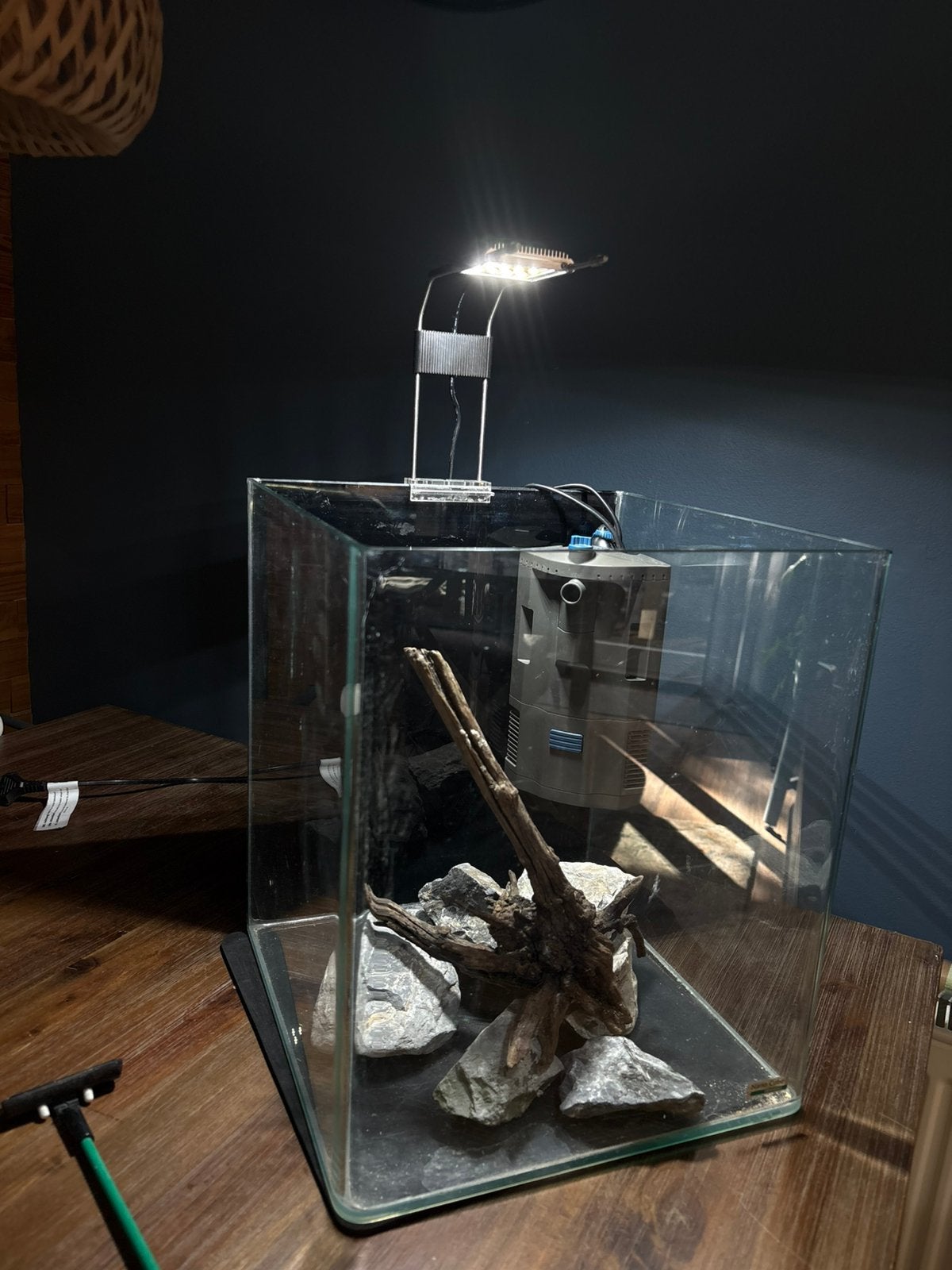 Aquariumset compleet 30L nanocube Dennerle, Dieren en Toebehoren, Ophalen, Zo goed als nieuw, Gevuld zoetwateraquarium