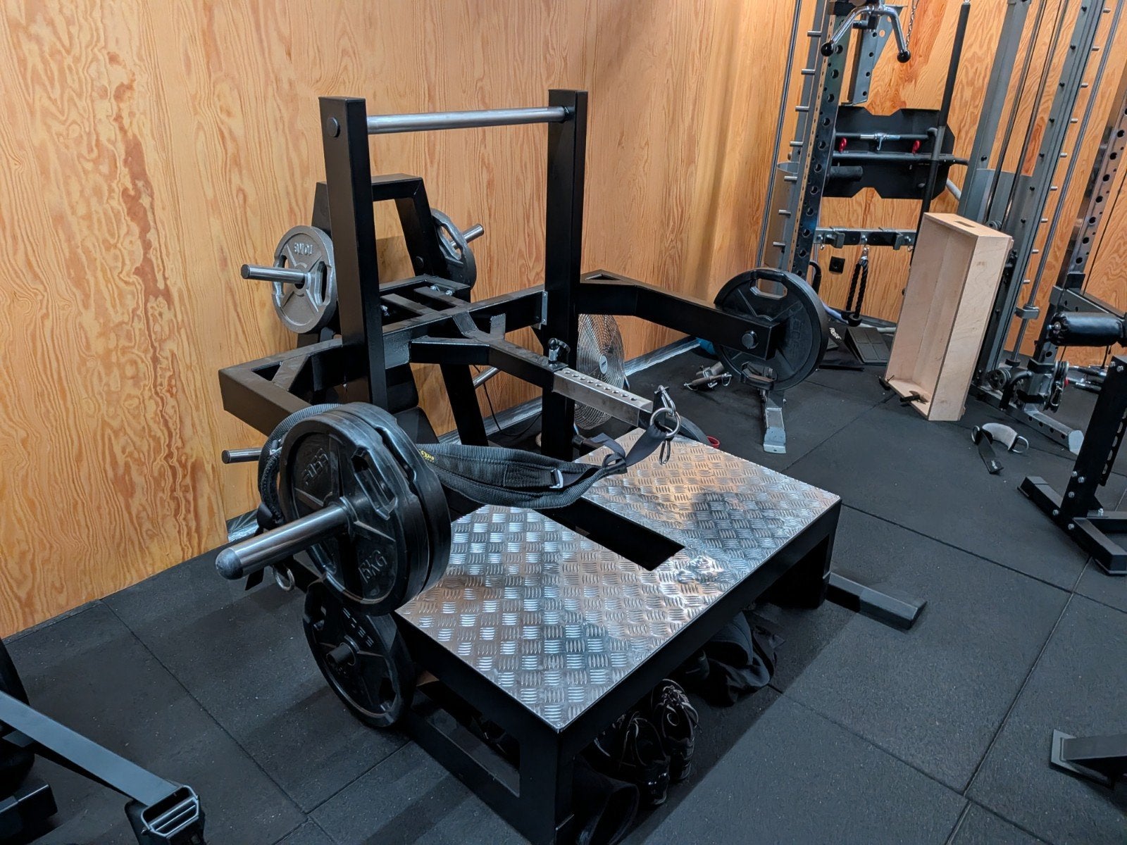 Belt Squat Machine - Krachttraining zonder rugbelasting, Ophalen, Gebruikt, Krachtstation, Metaal