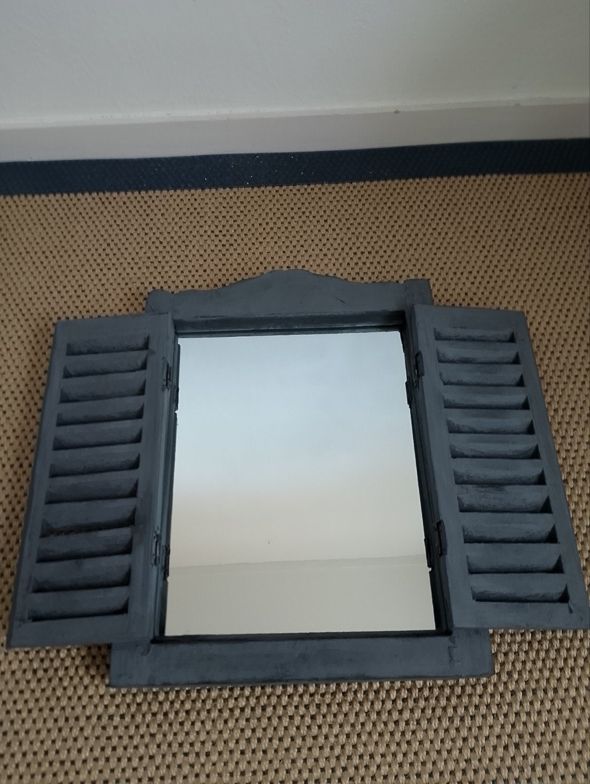 spiegel met louvre deurtjes NIEUW, Huis en Inrichting, Minder dan 50 cm, Nieuw, Ophalen of Verzenden, Minder dan 100 cm