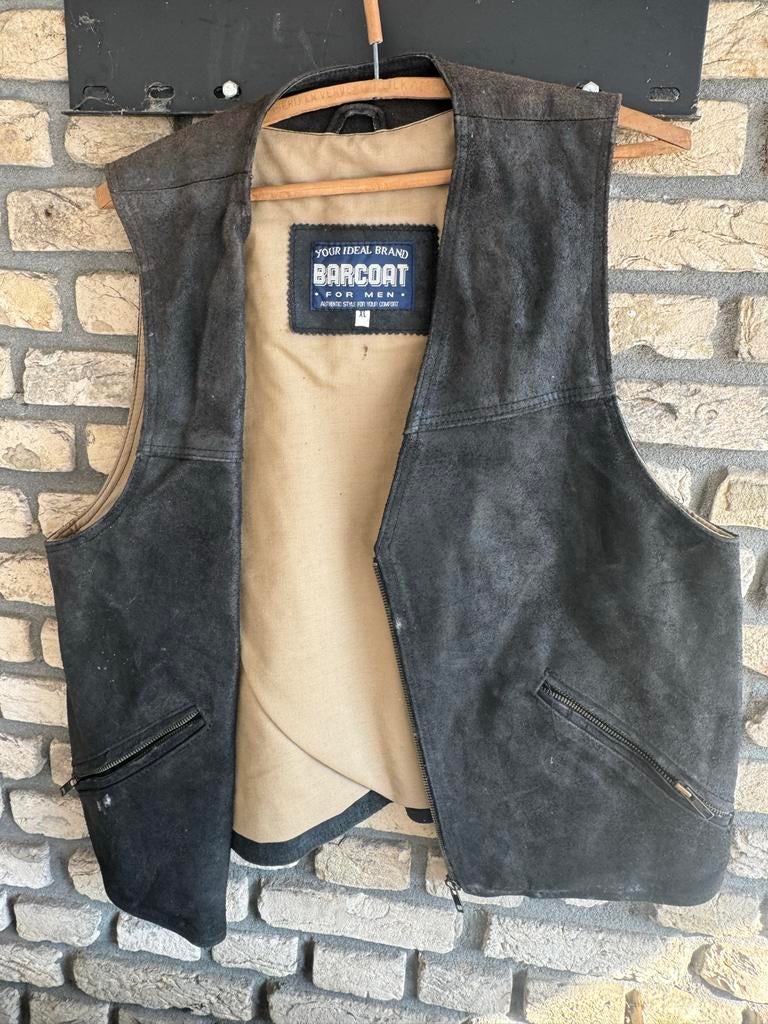 Leren vest Barcoat XL, Kleding | Heren, Ophalen of Verzenden, Gedragen, Maat 56/58 (XL), Zwart