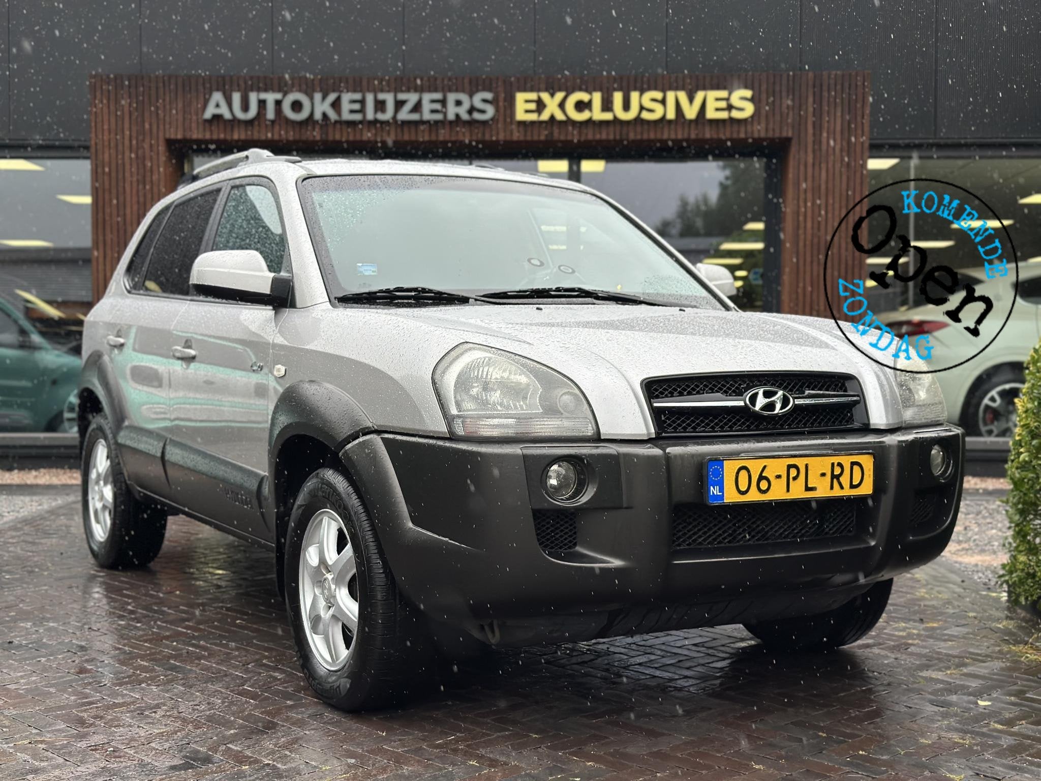 Hyundai Tucson 2.7i V6 4WD Style Trekhaak Camera Stoelverwar, Auto's, Hyundai, Automaat, Stoelverwarming, Stof, Gebruikt