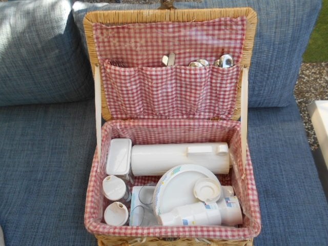 VINTAGE PICK NICK RIETEN  MAND VOOR OLD TIMER, Ophalen of Verzenden, Gebruikt