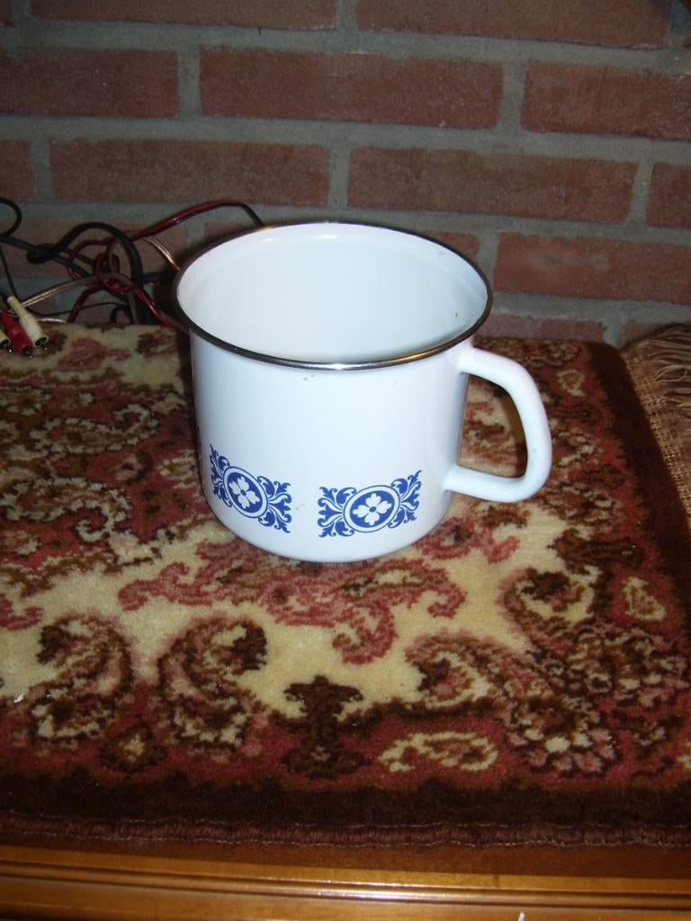 EMAILLE MELKKOKER, Ophalen of Verzenden