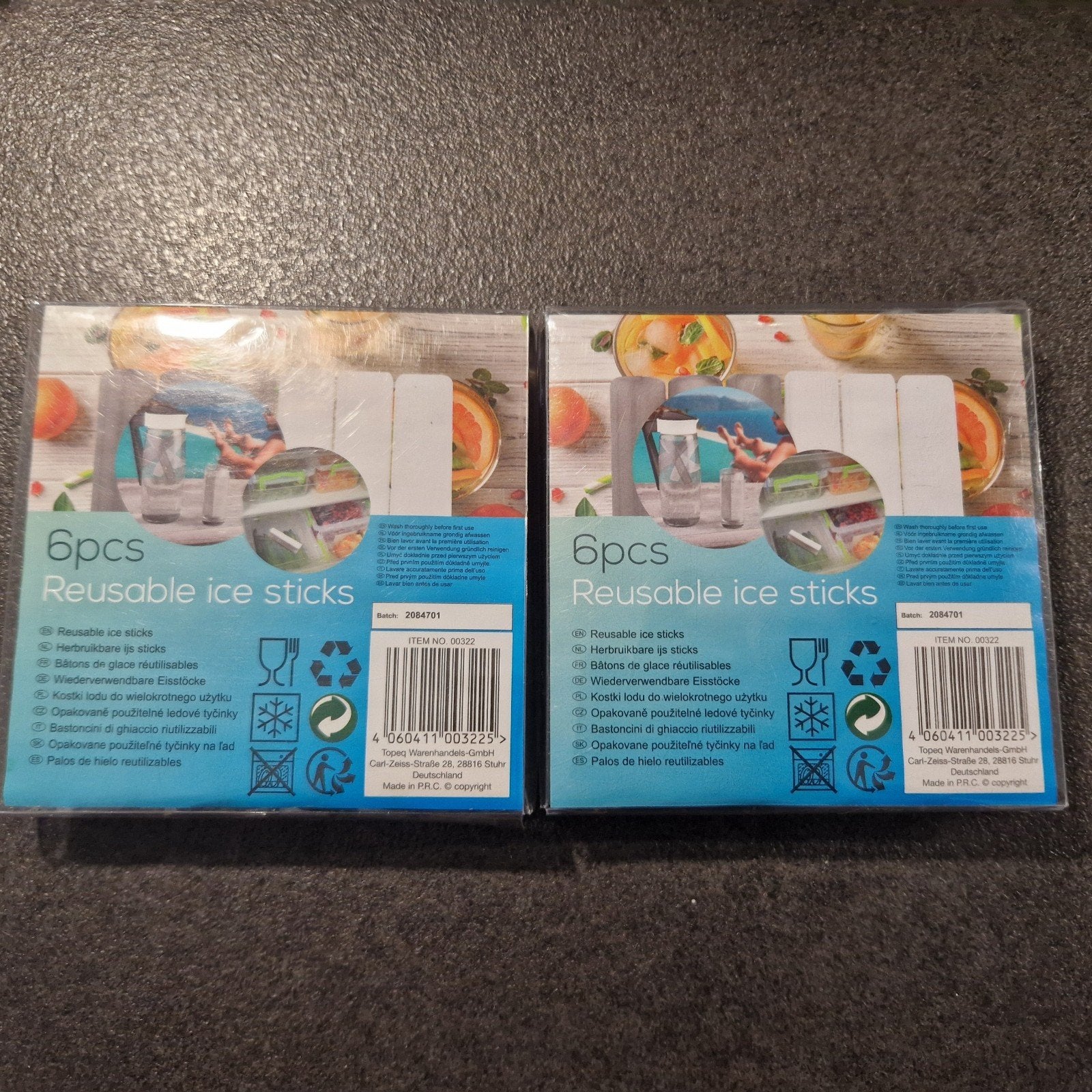 Herbruikbare ijsstokjes - 6 stuks, Overige typen, Kunststof, Ophalen of Verzenden, Zo goed als nieuw