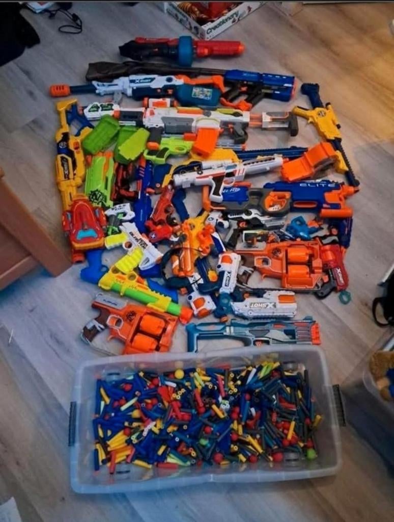 Grote partij Nerf Guns, Ophalen, Gebruikt
