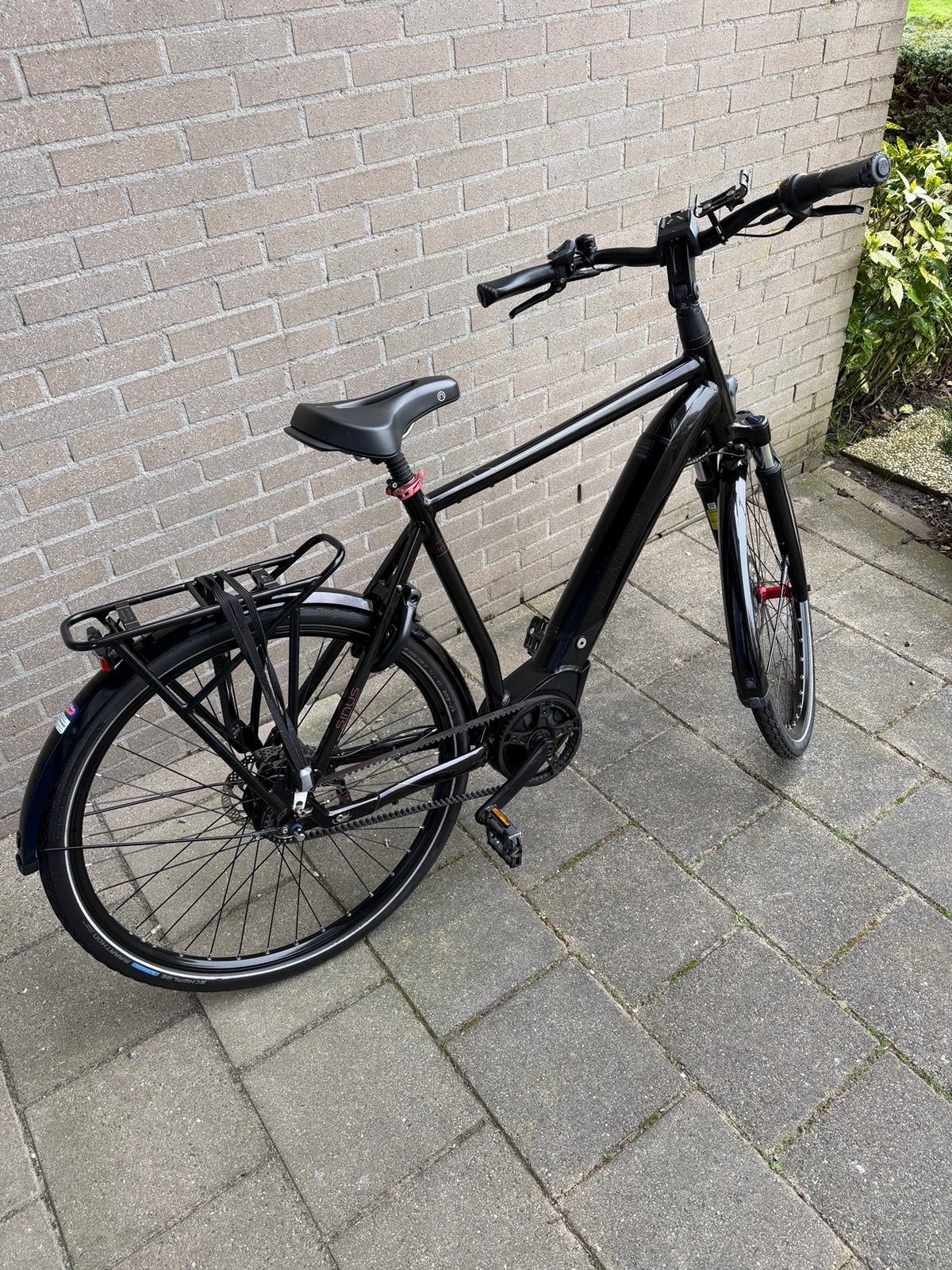 Winora Sinus iR8 E-bike Bosch Active Line Plus 500Wh | Riem., Gebruikt, Versnellingen, Schijfrem, 53 tot 57 cm