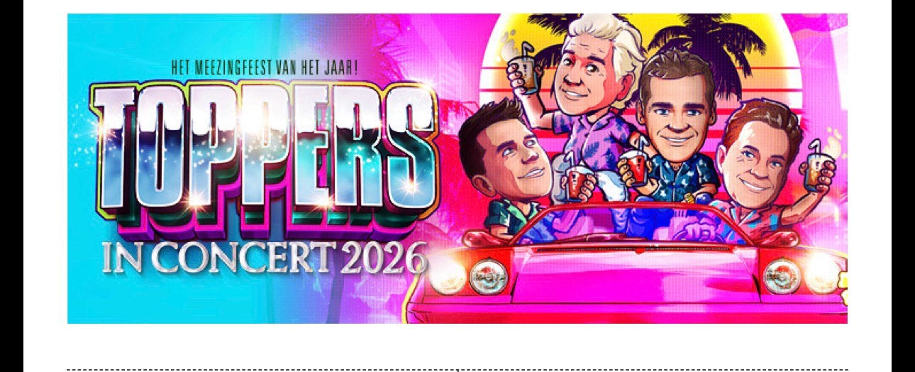 2 tickets voor de toppers in concert, Twee personen, Juni, Levenslied