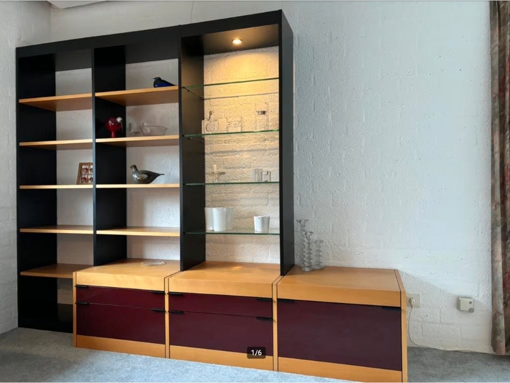 kast Pastoe serie L260 / L360, Huis en Inrichting, Ophalen, Met klep(pen), Glas, Zo goed als nieuw
