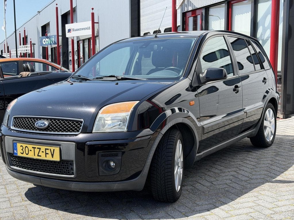 Ford Fusion 1.6-16V Futura Plus Airco/Trekhaak/LMV/Voorr.ver, Auto's, Ford, Voorwielaandrijving, 1596 cc, Gebruikt, Zwart