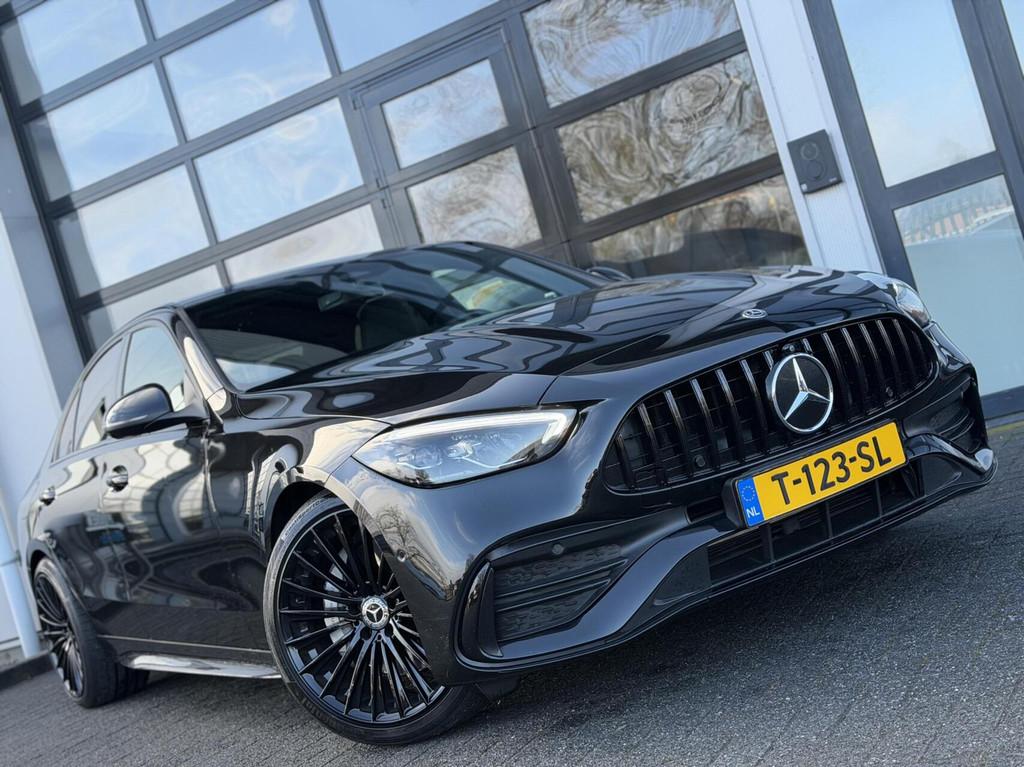 Mercedes C-klasse 180 AMG / C63 AMG ed / Sfeer / 360 / LUXE, Auto's, Mercedes-Benz, Automaat, Euro 6, 4 cilinders, Zwart