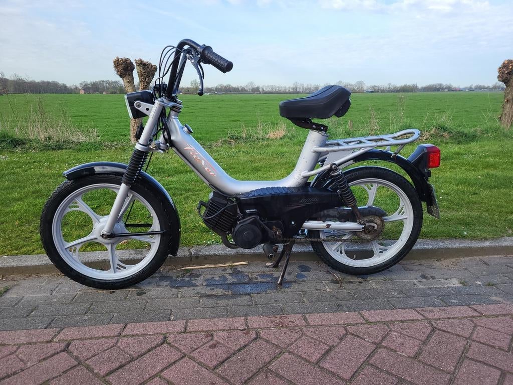 Tomos Flexer - Loopt niet, compleet kenteken, Fietsen en Brommers, Brommers | Tomos, Ophalen, Gebruikt, Maximaal 45 km/u, Flexer