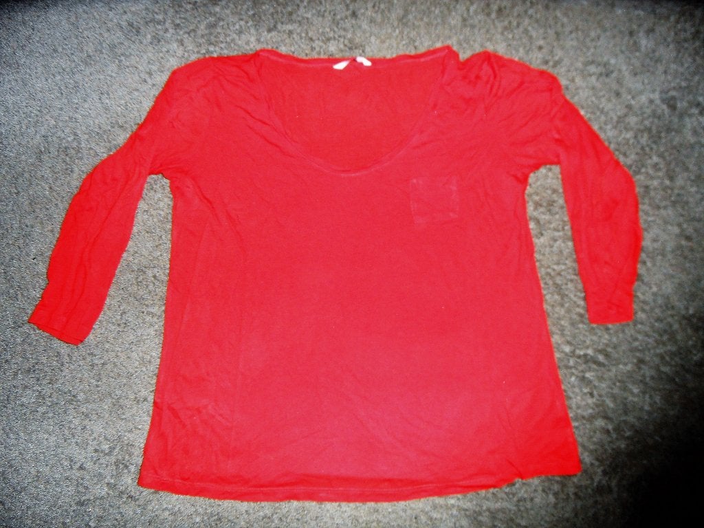 Prima HEMA shirt, maat M, felrood, Maat 38/40 (M), Ophalen of Verzenden, Zo goed als nieuw, Lange mouw
