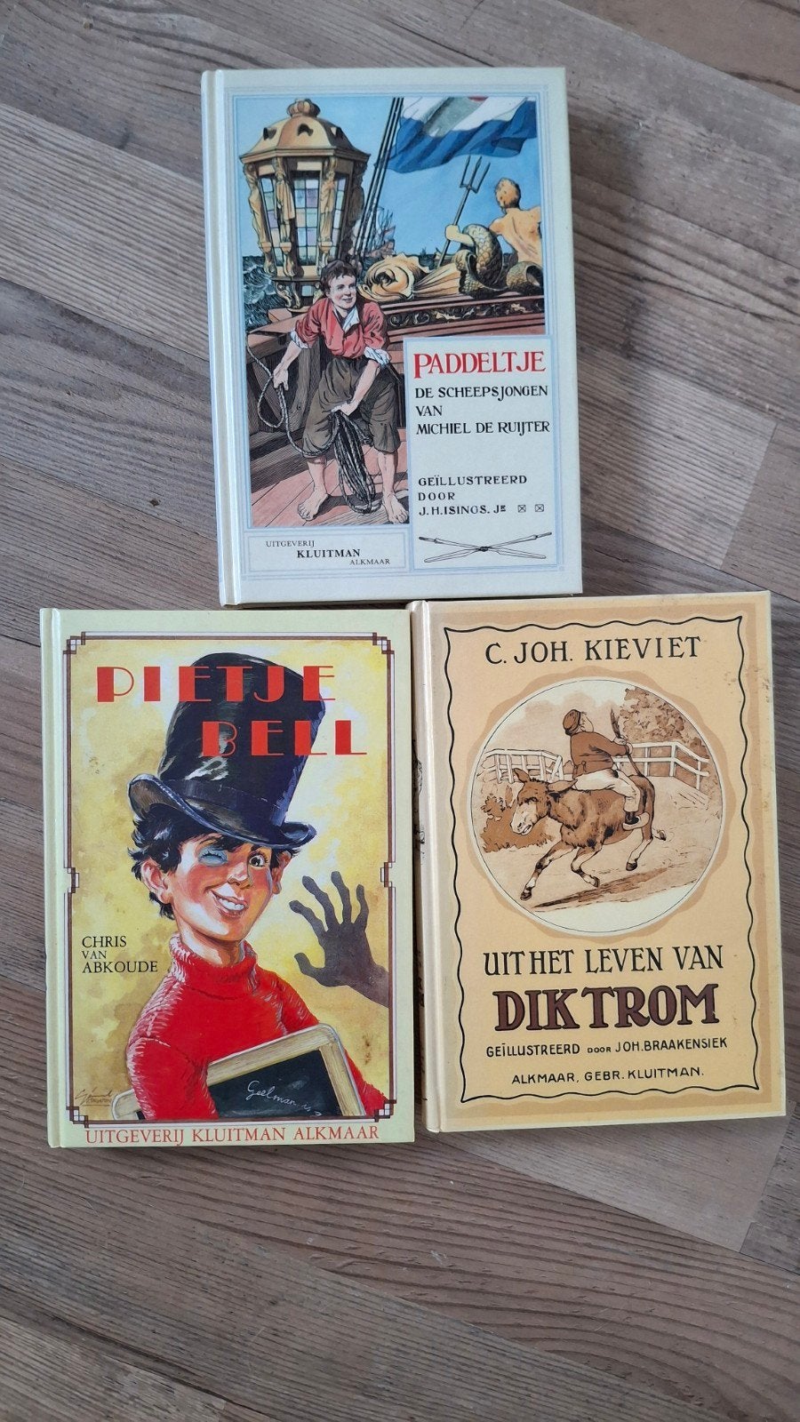 Vintage kinderboeken: Pietje Bell, Dik Trom, Paddeltje, Ophalen of Verzenden, Gelezen, Chris van Abkoude, C. Joh. Kieviet, J.H. Isings