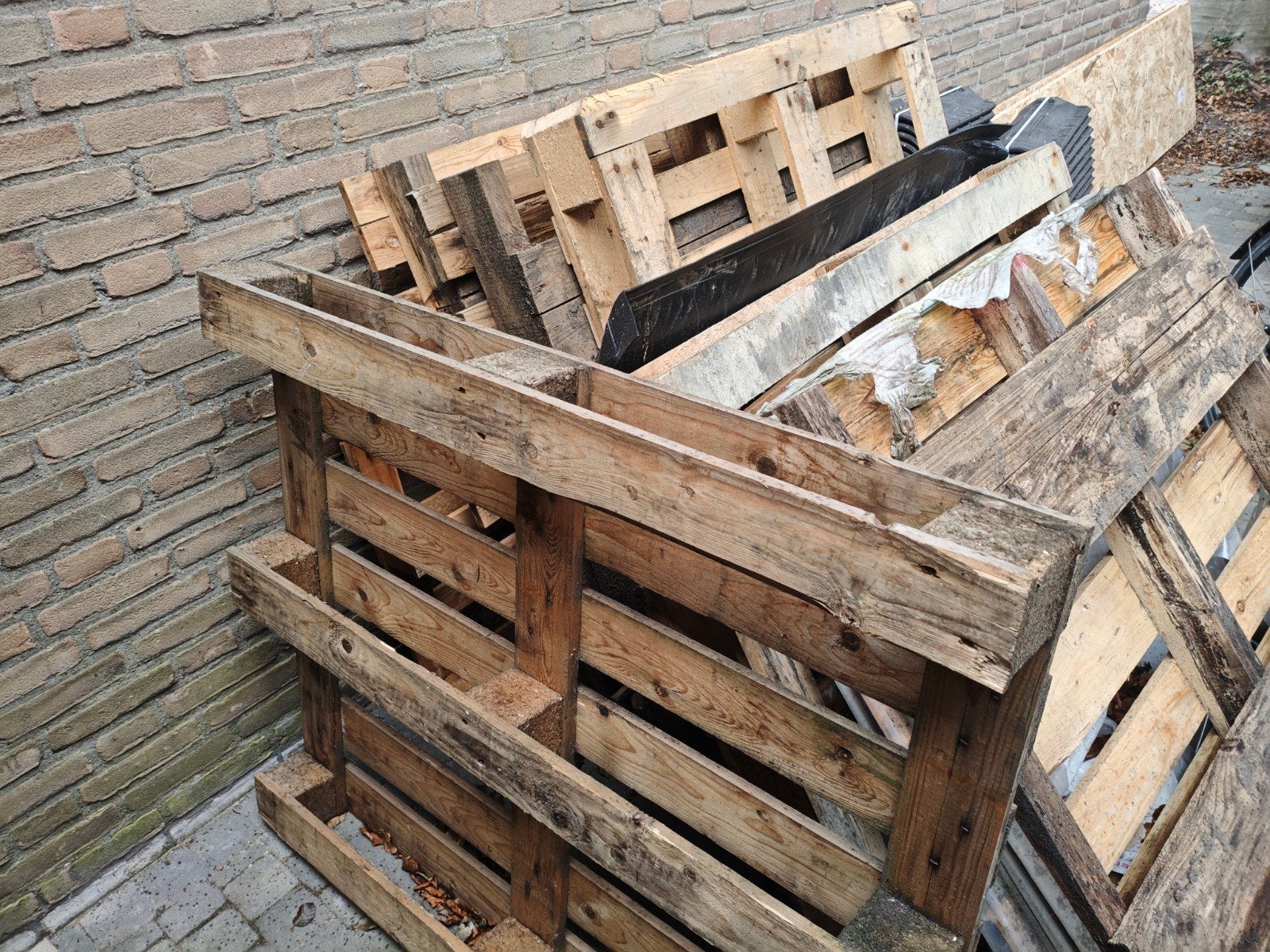 4 gebruikte EPAL-pallets - los of totaal op te halen, Ophalen, Gebruikt