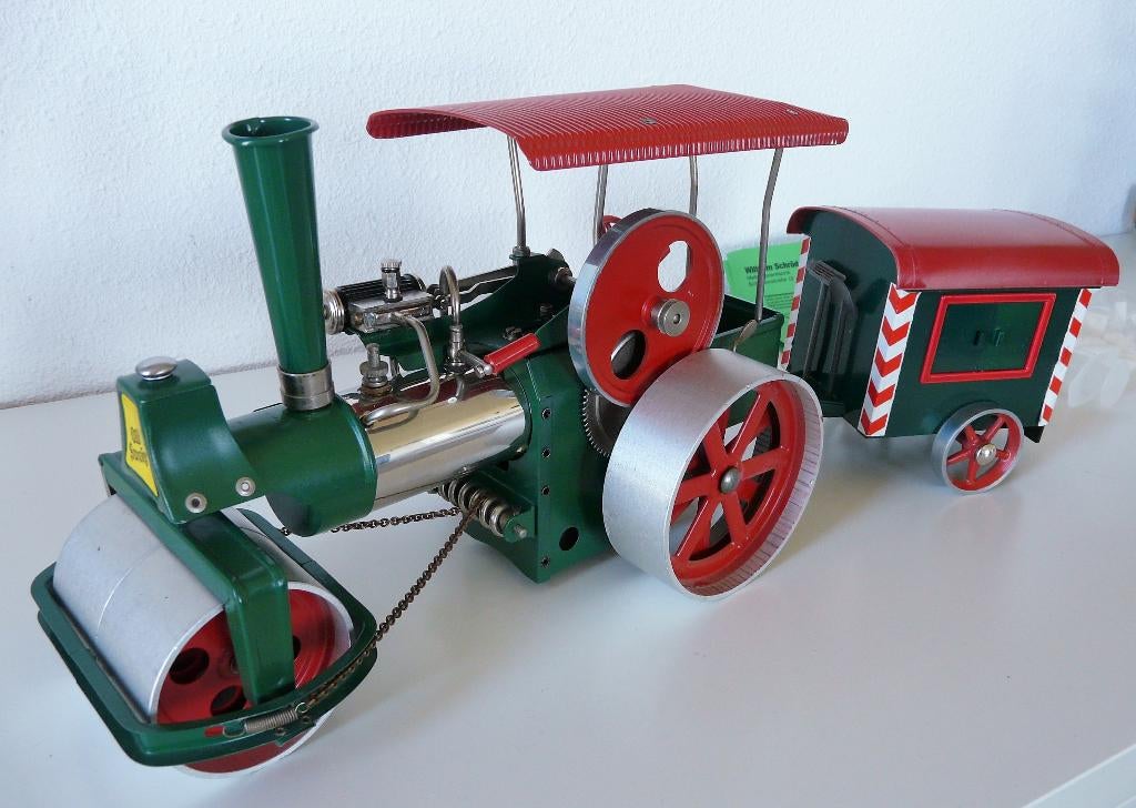 Wilesco stoomwals D365 met bouwwagen, Hobby en Vrije tijd, Modelbouw | Overige, Ophalen of Verzenden, Zo goed als nieuw, Groter dan 1:32