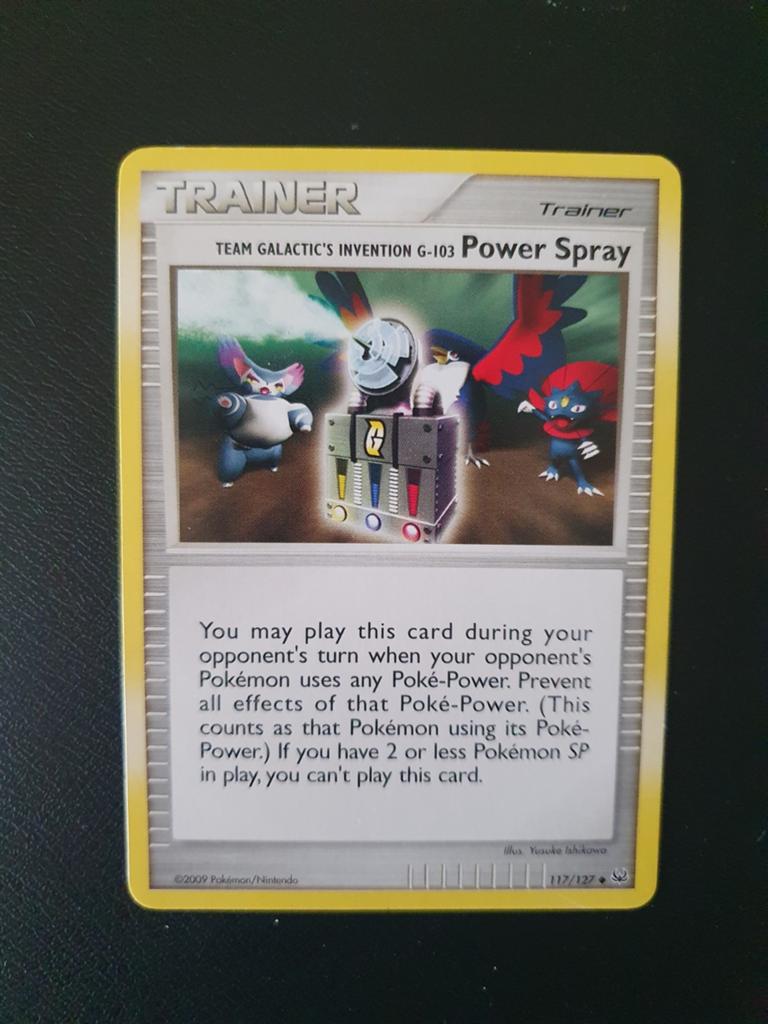 Trainer power spray 117/127 pokemon kaart, Ophalen of Verzenden, Zo goed als nieuw