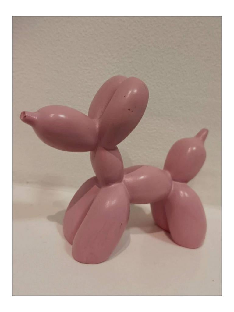 Roze ballon hond beeldje, Verzamelen, Ophalen of Verzenden, Zo goed als nieuw, Dier