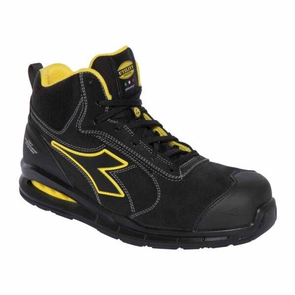 Diadora Run Net Mid S3S Werkschoenen – Licht & Ademend, Werkschoenendeal, Marktplaats@werkschoenendeal.nl, Zwart, Nieuw