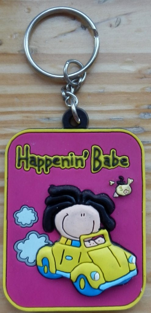 V117 sleutelhanger happenin babe -, Verzamelen, Sleutelhangers, Ophalen of Verzenden, Zo goed als nieuw